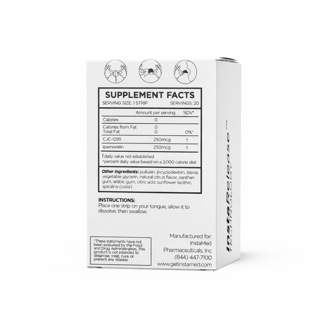CJC-1295/Ipamorelin Supplement Facts panel