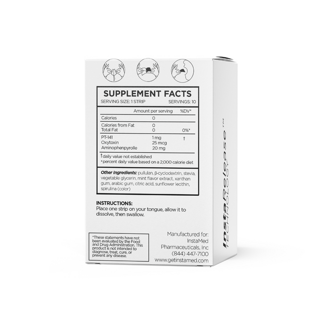 PT-141+ Supplement Facts panel